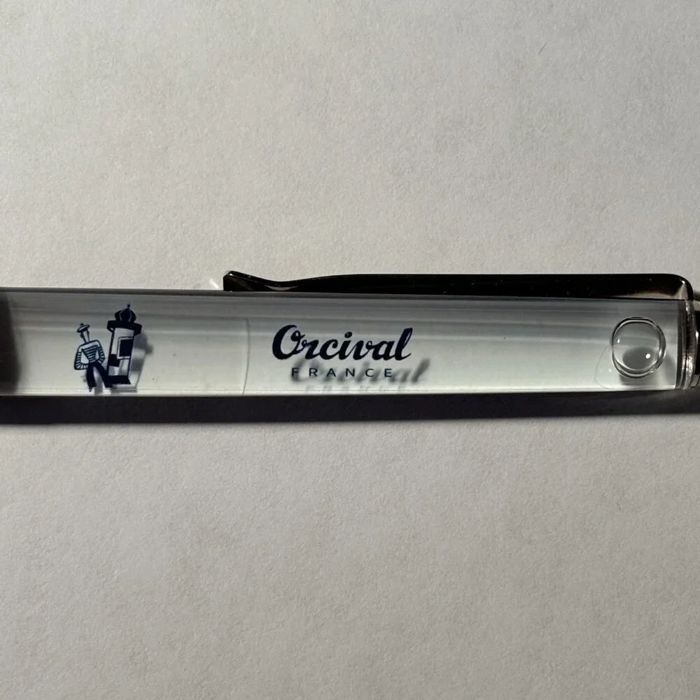Orcival France Advertising Floaty Pen Clothing Brand Striped Shirts French Navy